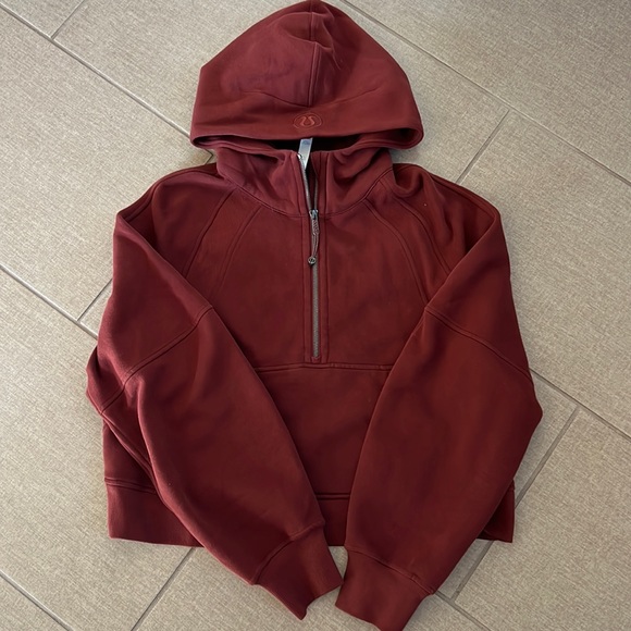 lululemon athletica Sweaters - Like new! Lululemon Scuba oversized half zip hoodie